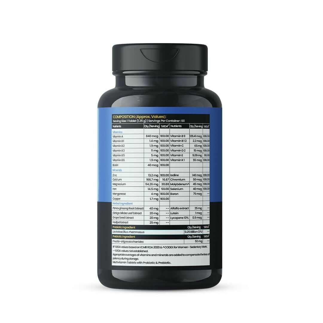 Meadbery Multivitamin With Probiotics Tablets - Swadesiicart