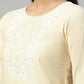 Ahalyaa Womens Chiku Pure Cotton Printed Kurta Palazzo Set | Swadesiicart
