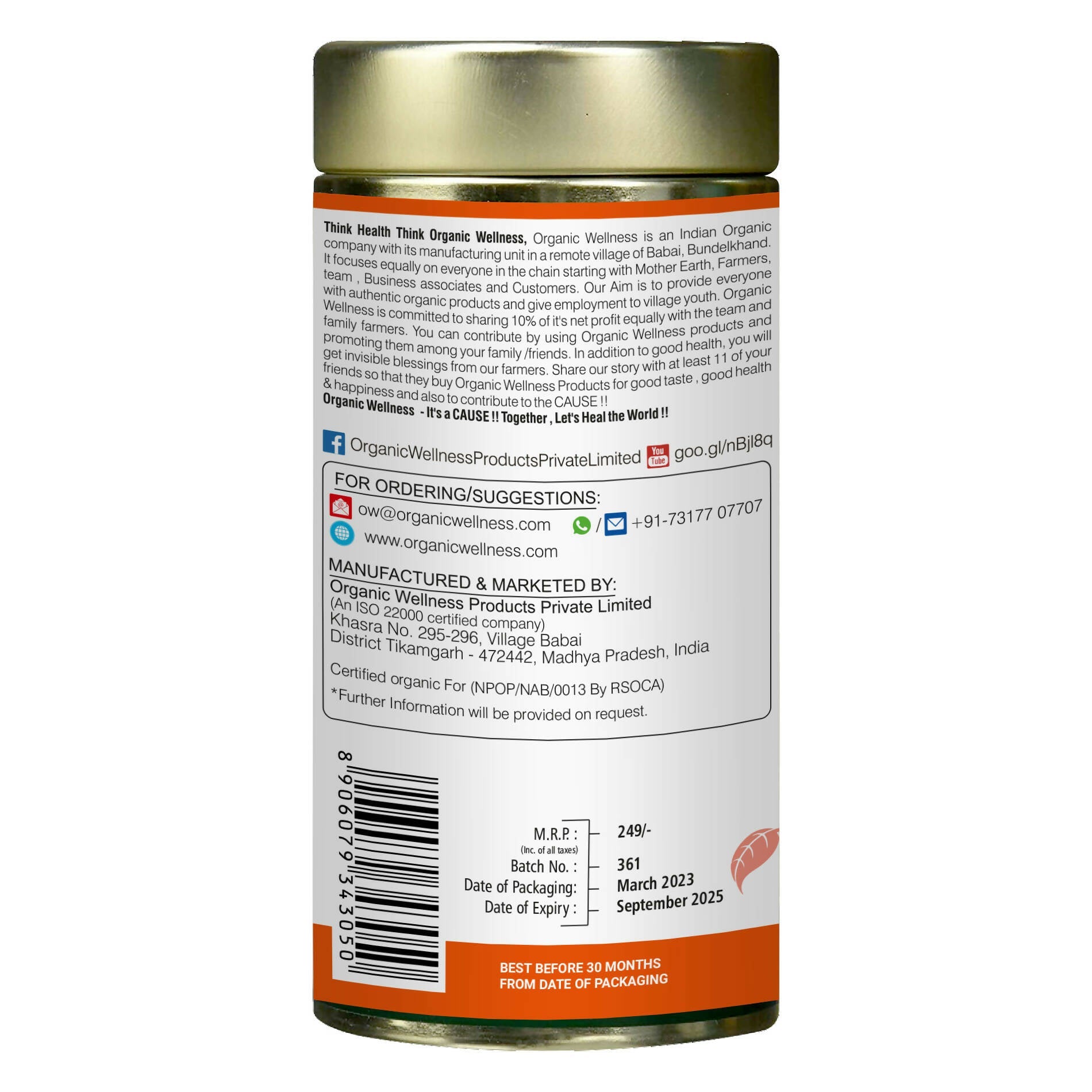 Organic Wellness Vedic Kahva Tea - Swadesiicart