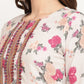 Ahalyaa Women Beige Floral Printed Regular Gotta Patti Kurta with Palazzos & With Dupatta | Swadesiicart