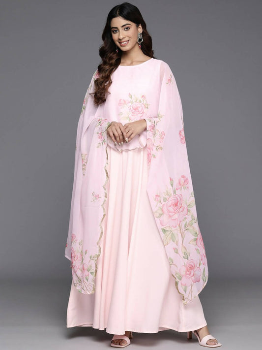 Ahalyaa Women's Traditional wear Dress - Pink | Swadesiicart