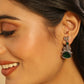 Nuyug 18K Gold Plated Emerald Elysian Layered Necklace Set | Swadesiicart