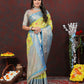 Lorenvalley Fashion Yellow Cotton Woven Design Zari Meenakari Weaving Saree - Swadesiicart