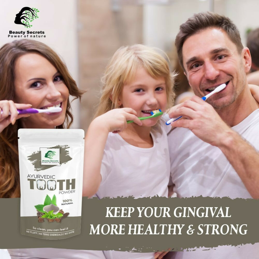 Beauty Secrets Ayurvedic Tooth Powder - Swadesiicart