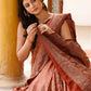 Joban Fashion Amber Crepe Chiffon Pure Handloom Banarasi Silk Saree | Swadesiicart
