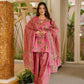 Aayaa Designer Cotton Silk Farshi Salwar Set - Pink
