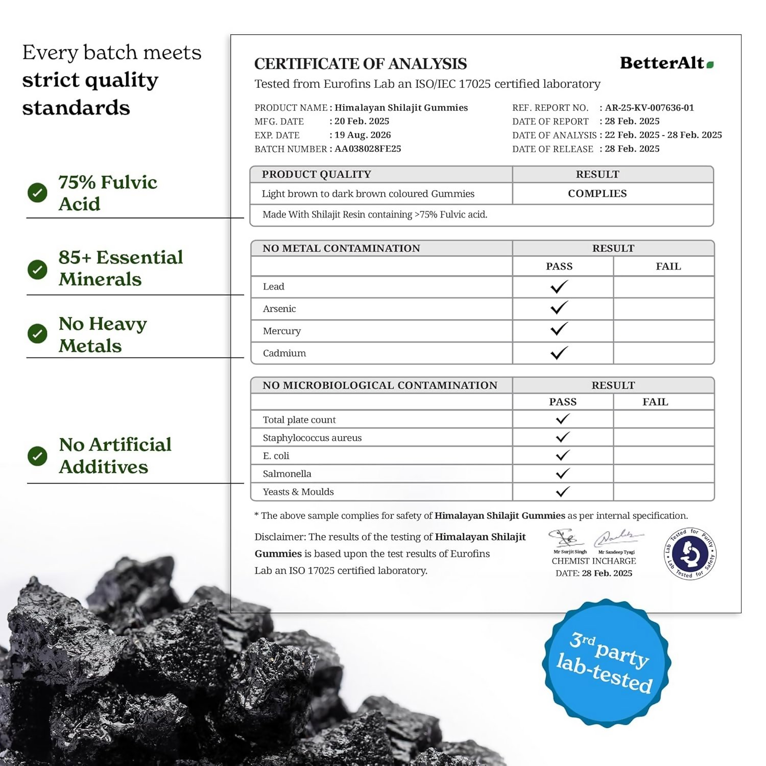 Better Alt Pure Himalayan Sj Gummies | Swadesiicart