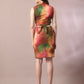 Myshka Women's Multi Printed Shawl Neck Party Top With Skirt Co-ord set - Swadesiicart