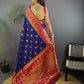 Joban Fashion Red Butti Banarasi Silk Sarees | Swadesiicart