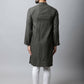 Even Apparels Brown Color Pure Cotton Men's Kurta With Band Collar (CHK1185) | Swadesiicart
