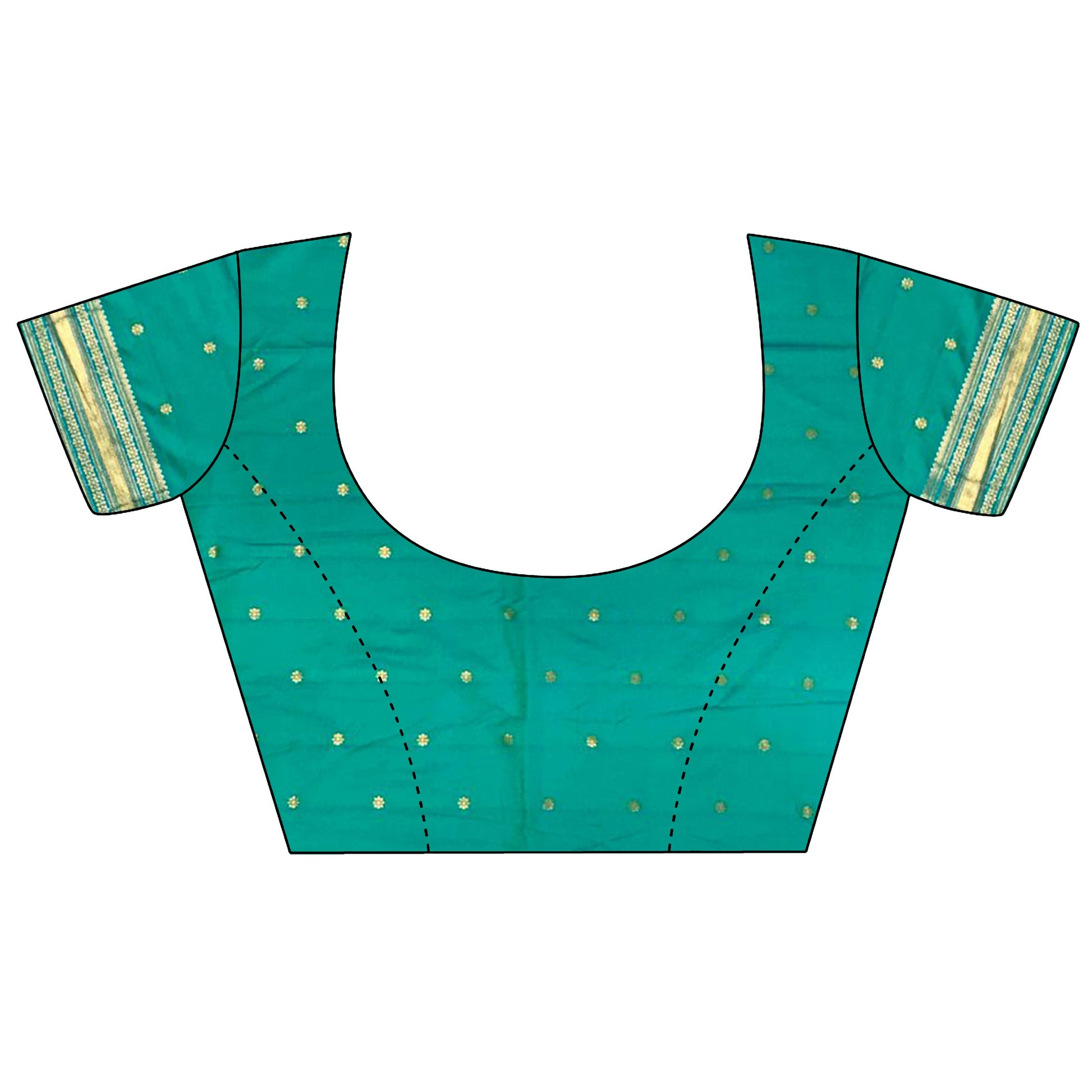 Joban Fashion Sea Green Banarasi Soft Silk Woven Saree | Swadesiicart