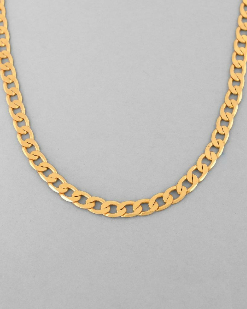 VOJ Gold-Polished Chain For Men | Swadesiicart