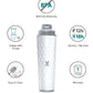 Vaya Drynk Stainless Steel Water Bottle Tumbler for Office - 600ml (White) | Swadesiicart