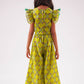 Lil Drama Raangoli Crop Top With Palazzo Co-Ordinate Set - Green - Swadesiicart