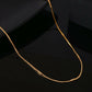 VOJ Women Gold-Polished Self Designed Pipe Chain | Swadesiicart