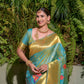 Jyoti Fashion Women's Firozi Paithani Silk Zari Woven Saree with Blouse | Swadesiicart