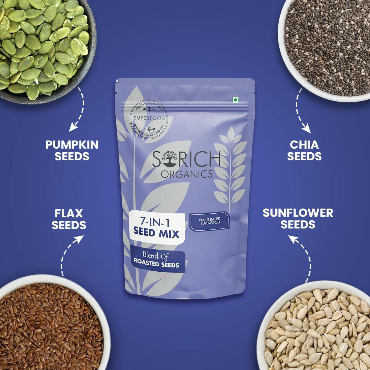 Sorich Organics 7 in one seeds mix - Swadesiicart