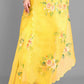 Vamsee Gopika Yellow Georgette Saree - Swadesiicart