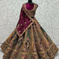 Jyoti Fashion Women's Multicolor Velvet Fancy Patch, Multi Thread Embroidered, Zircon Diamond, Sequins Work Wedding Lehenga Choli | Swadesiicart