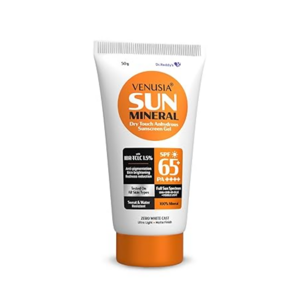 Dr. Reddy's Venusia Sun Mineral Sunscreen Gel SPF 65+ PA++++ - Swadesiicart
