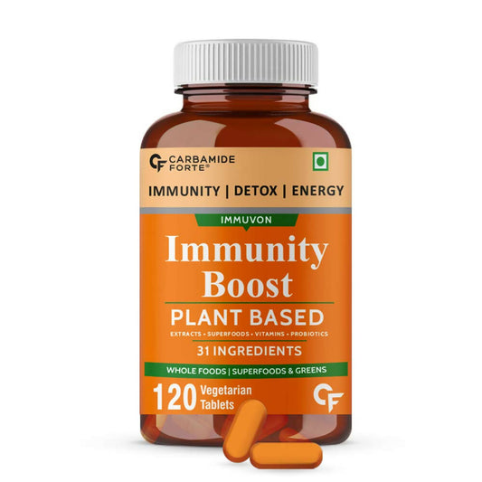 Carbamide Forte Immunity Boost Plant Based Tablets with Vitamin C, Zinc | Swadesiicart
