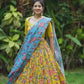 DEIANA'S Beautiful Pure Digital Print Weaving Lehengha Choli - Sky Blue | Swadesiicart