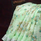 Shades of Apple Green with Floral Design Semi Chanderi Saree By Gayathri Reddy Designer Studio | Swadesiicart