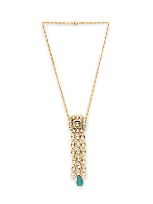 Kundan Necklace (Gold) - Ruby Raang | Swadesiicart