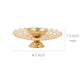 CraftVatika Gold-Toned Crystal Akhand Diya Oil Puja Lamp | Swadesiicart