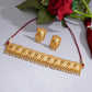 Gold plating jewellery set (Gold) - Ruby Raang - Swadesiicart