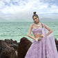 House of Panchhi Mauve Net Multi Sequins with heavy Zarkan embroidery Lehenga choli & Dupatta | Swadesiicart