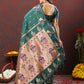 Lorenvalley Fashion Green Soft Paithani Silk Woven Design Copper Zari Meenakari Weaving Saree - Swadesiicart
