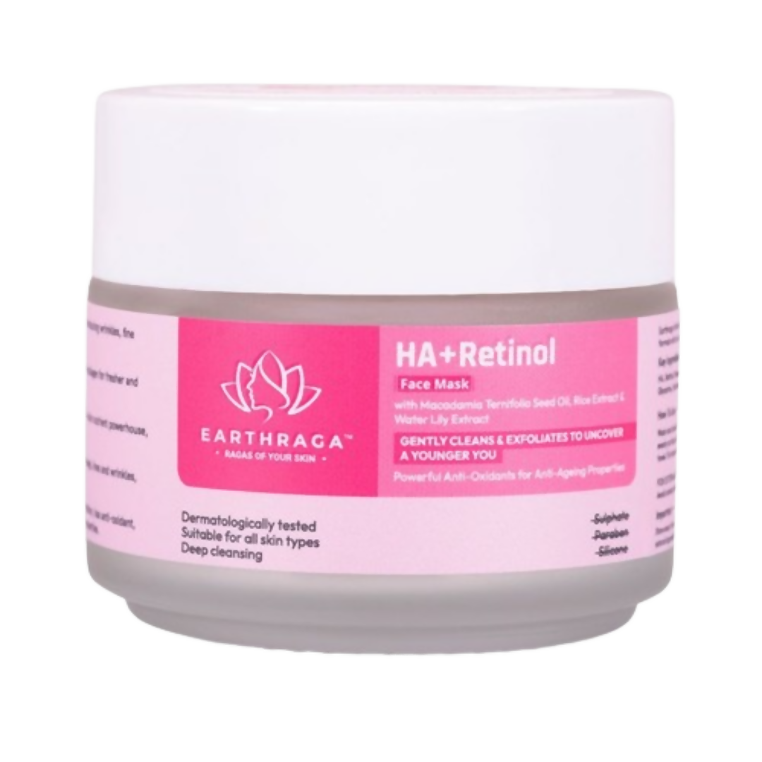 Earthraga HA + Retinol Face Mask | Swadesiicart