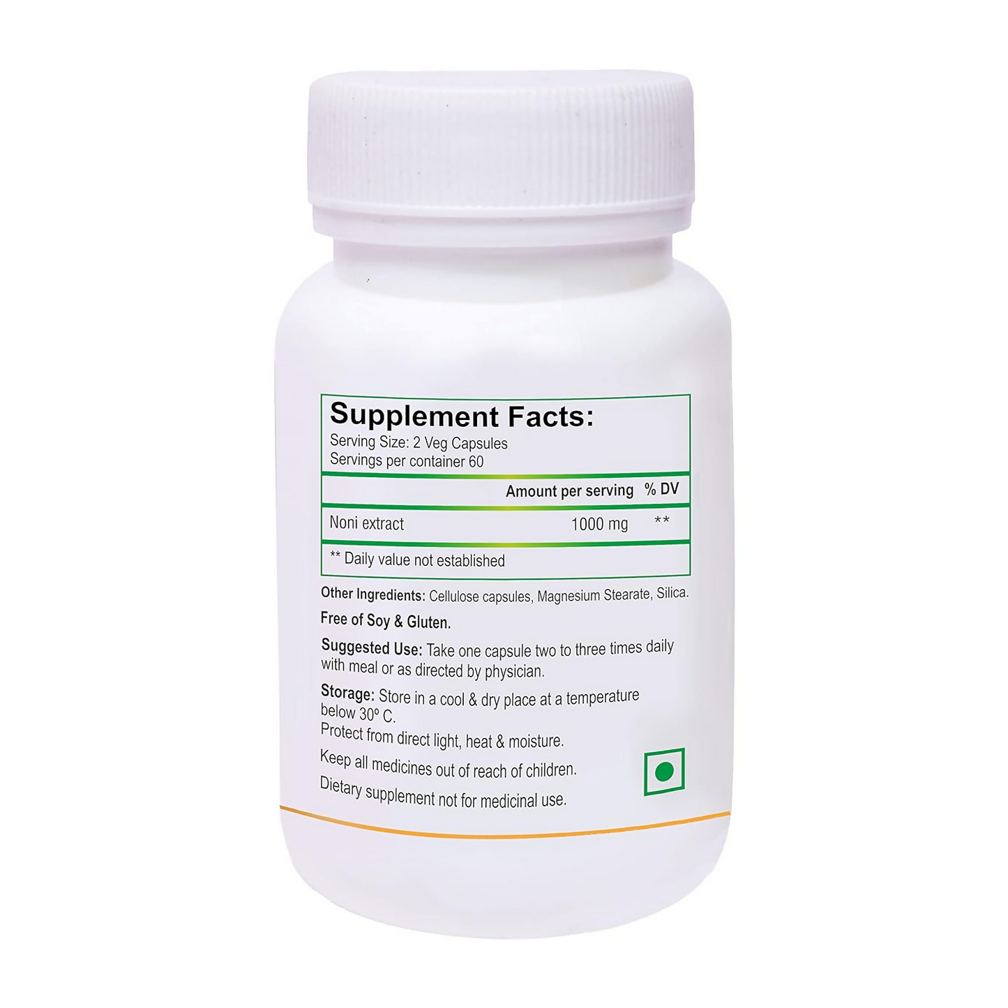 Biotrex Nutraceuticals Noni Capsules (1000mg) - Swadesiicart