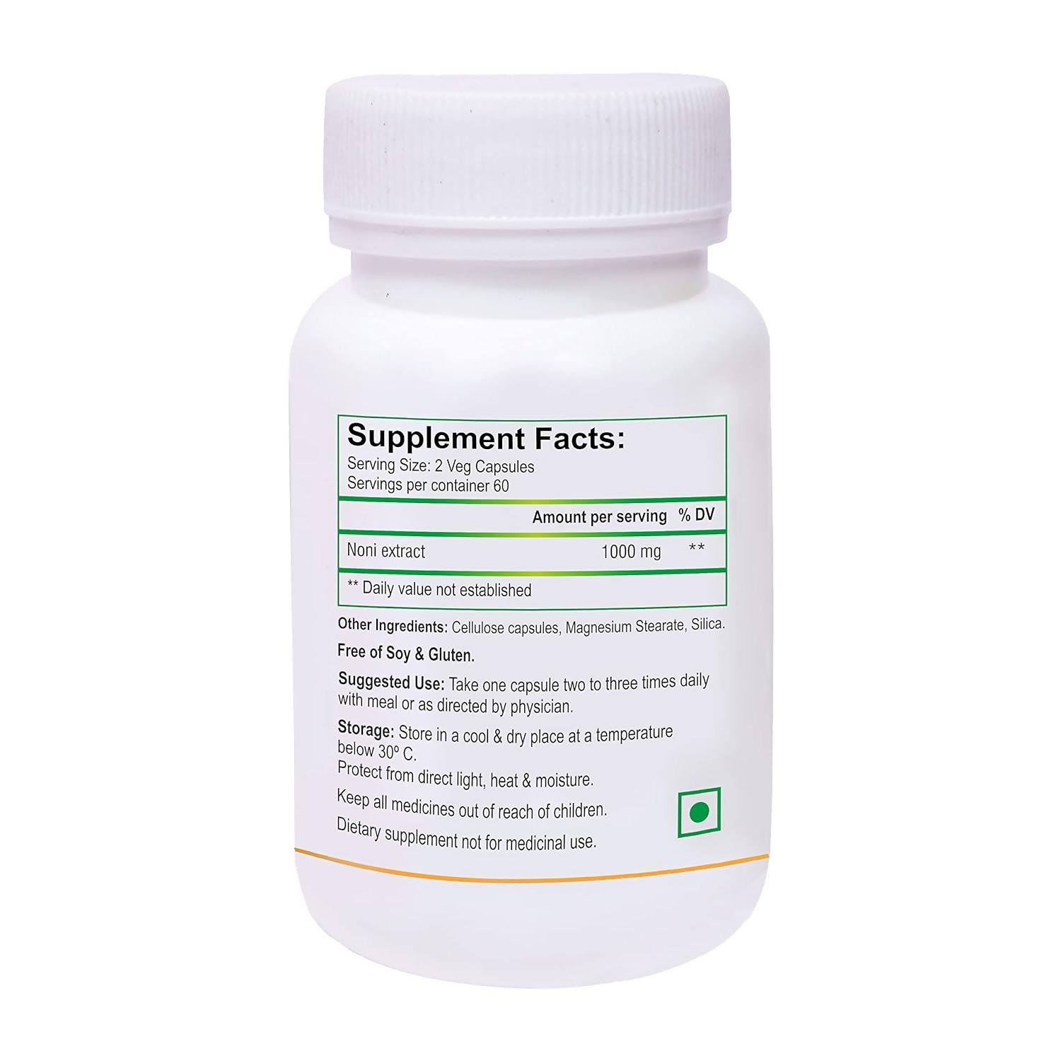 Biotrex Nutraceuticals Noni Capsules (1000mg) - Swadesiicart