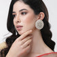 NVR Women Gold-Toned Circular Studs Earrings | Swadesiicart