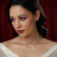 Patti Shapped Kundan and Round Diamond Neckpiece (Gold) - Ruby Raang | Swadesiicart