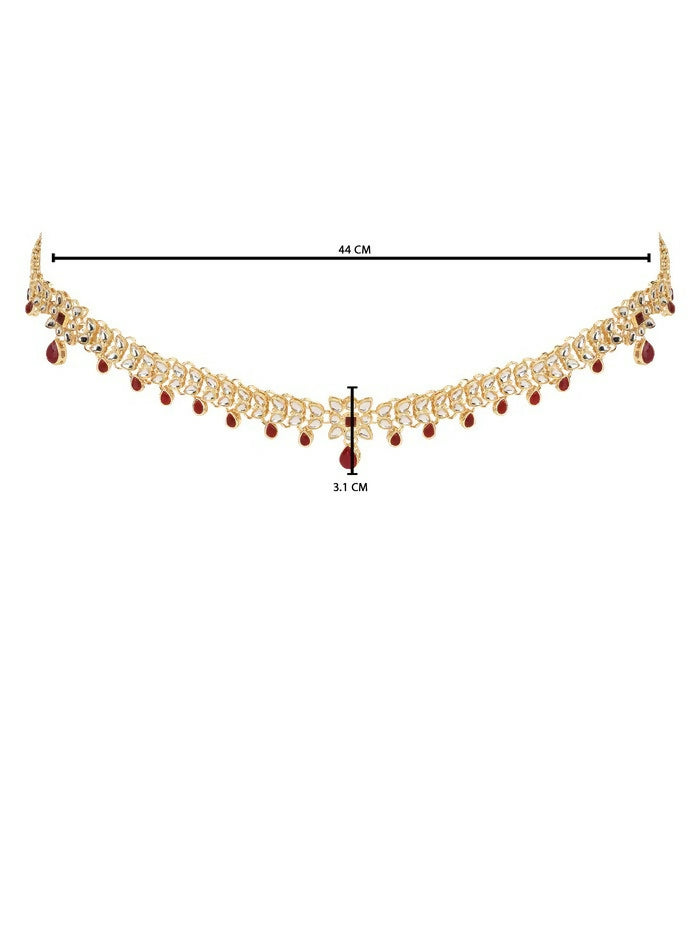 Joban Fashion Red Zinc Alloy Waist Chain For Women | Swadesiicart