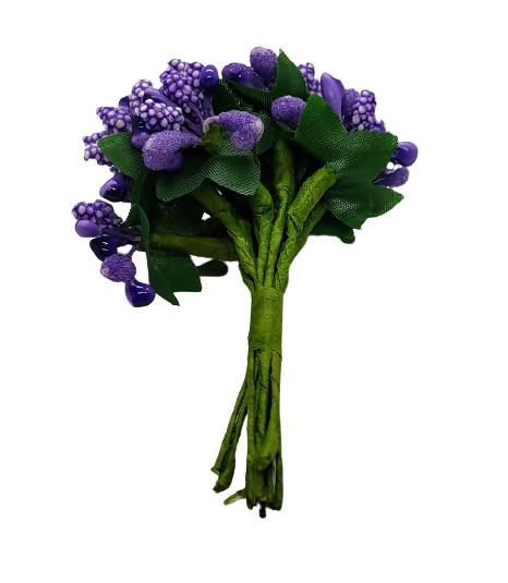 Blue Artificial Flower Pollens