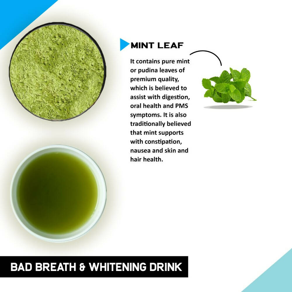 Just Vedic Bad Breath & Whitening Drink Mix - Swadesiicart