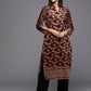 Ahalyaa Women's Traditional wear Kurta - Black | Swadesiicart