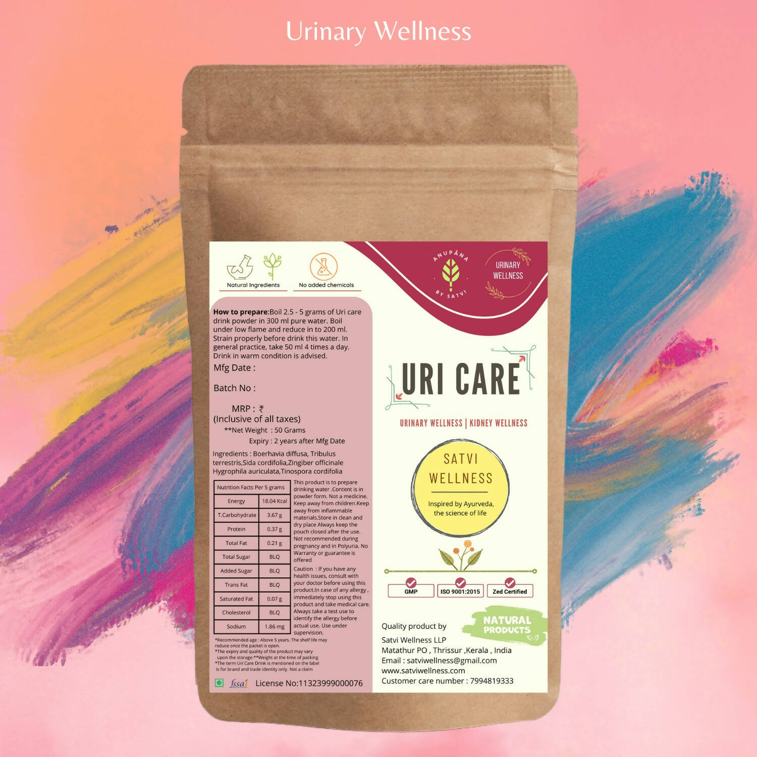 Satvi Wellness Uri Care - Urinary Wellness | Uric Acid Care | Swadesiicart