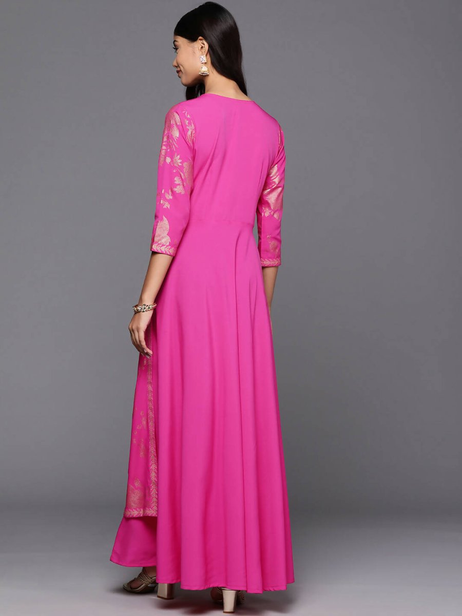 Ahalyaa Women's Traditional wear Ethnic Dress - Pink | Swadesiicart