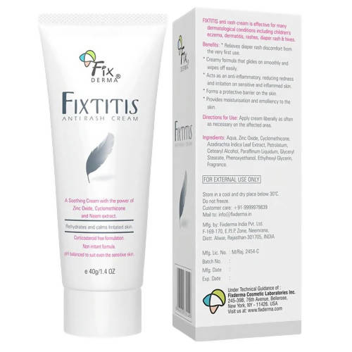 Fixderma Fixtitis Anti-Rash Cream - Swadesiicart