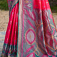Shree Shyam Fashion Red Soft Silk Saree