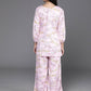 Ahalyaa Women's Traditional Wear Co-ods - Pink - Swadesiicart