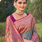 Shree Shyam Fashion Blue Banarasi Silk Saree