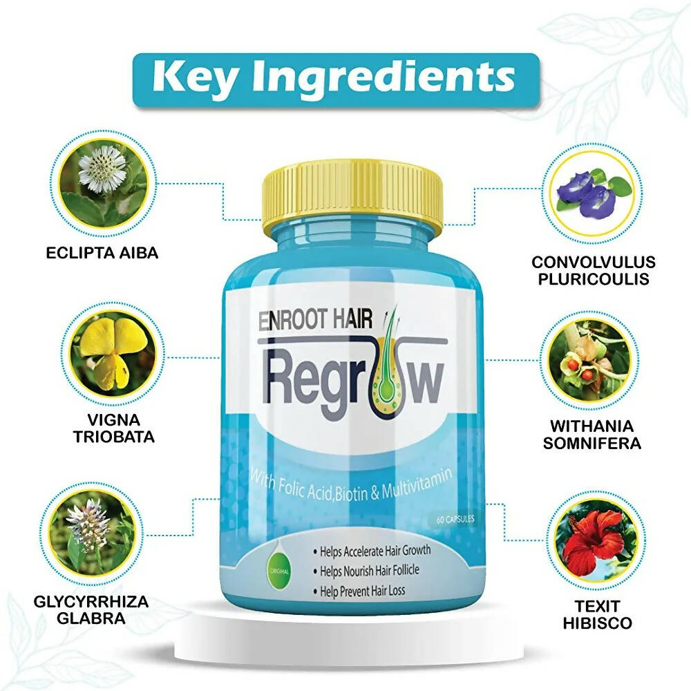 Divya Shree Enroot Hair Regrow Capsules | Swadesiicart