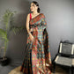 Joban Fashion Dark Green Banarasi Soft Silk Woven Saree | Swadesiicart