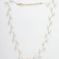 NVR Women's Gold-Polished Chain Transparent Beads Necklace | Swadesiicart